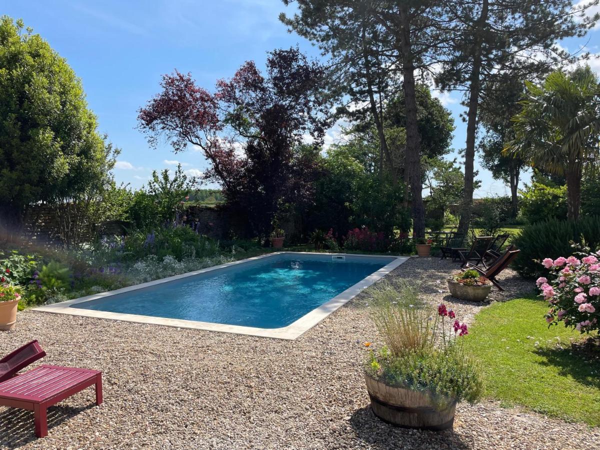 Bed and Breakfast Fleurs De Vignes Piscine Montagny-lès-Beaune Exterior foto